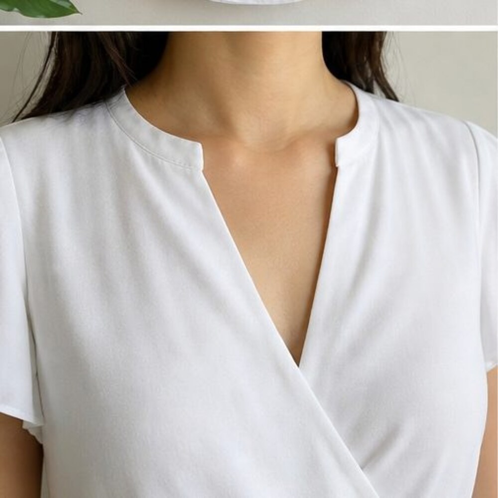 White Ruffle Blouse - Picture 4 of 6